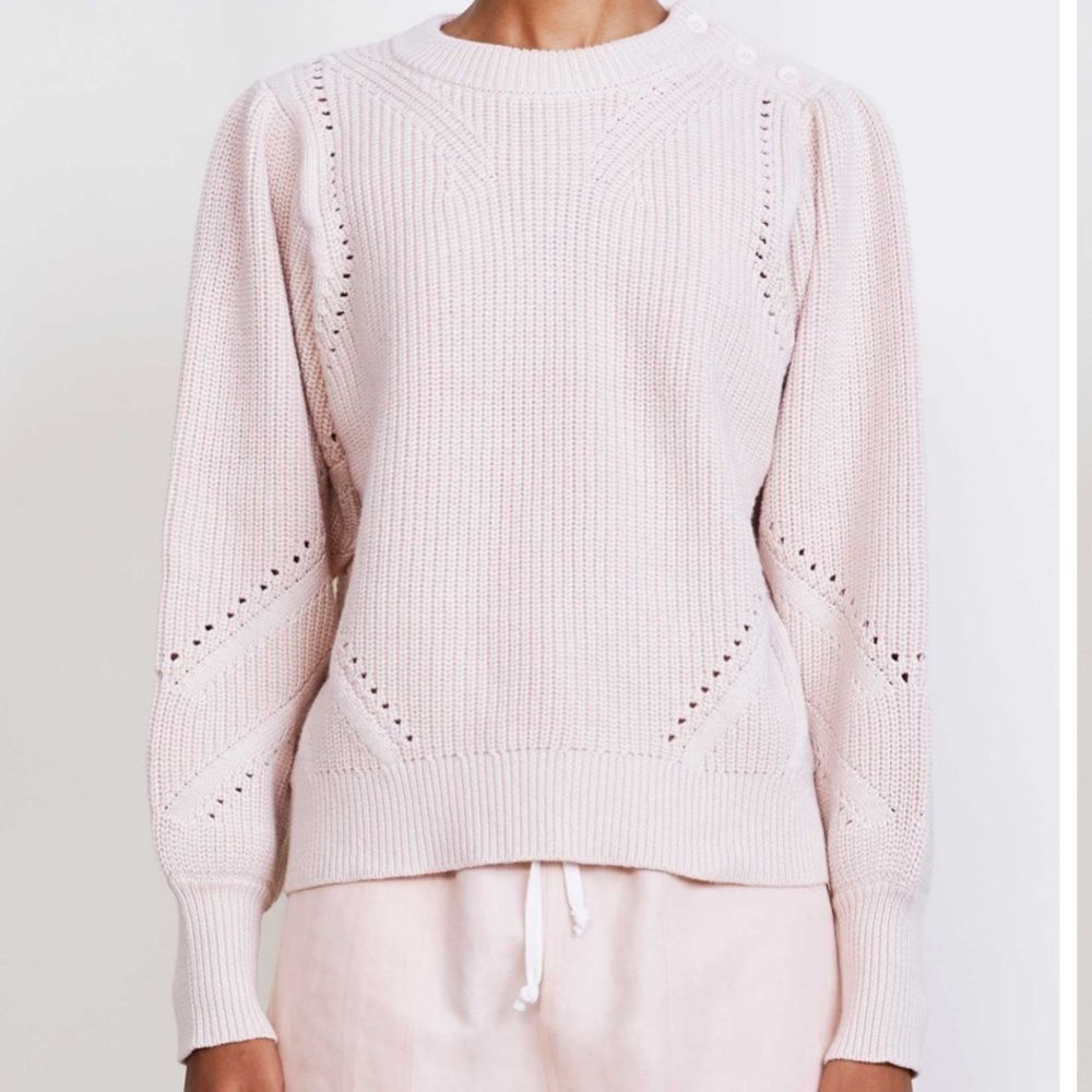 A Piece Apart SUN SWEATER in Ballet Pink